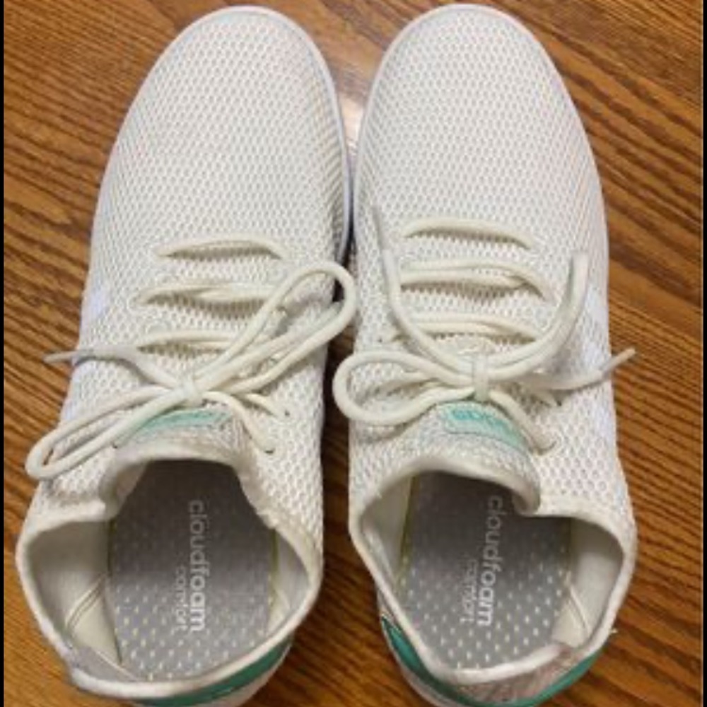 Adidas cloudform white sneakers ladies size 9